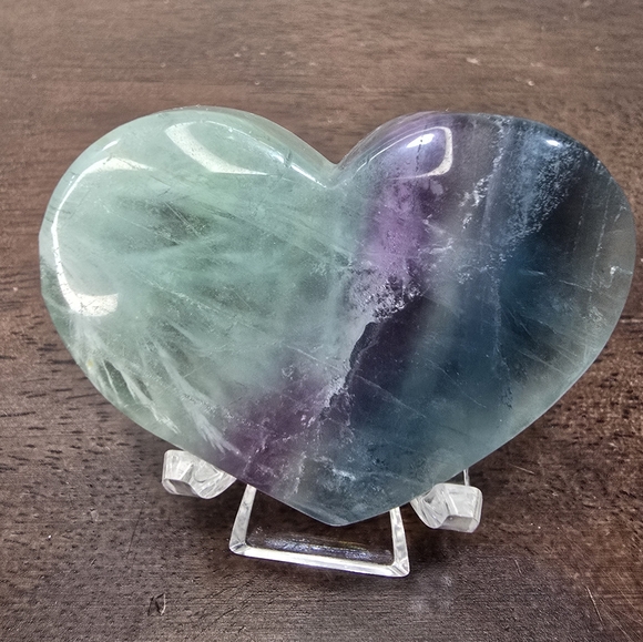Fluorite Crystal Heart - Picture 5 of 13